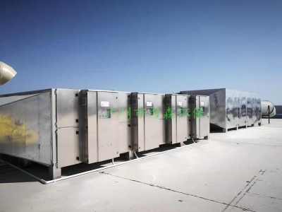 比亞迪噴漆廢氣治理現場